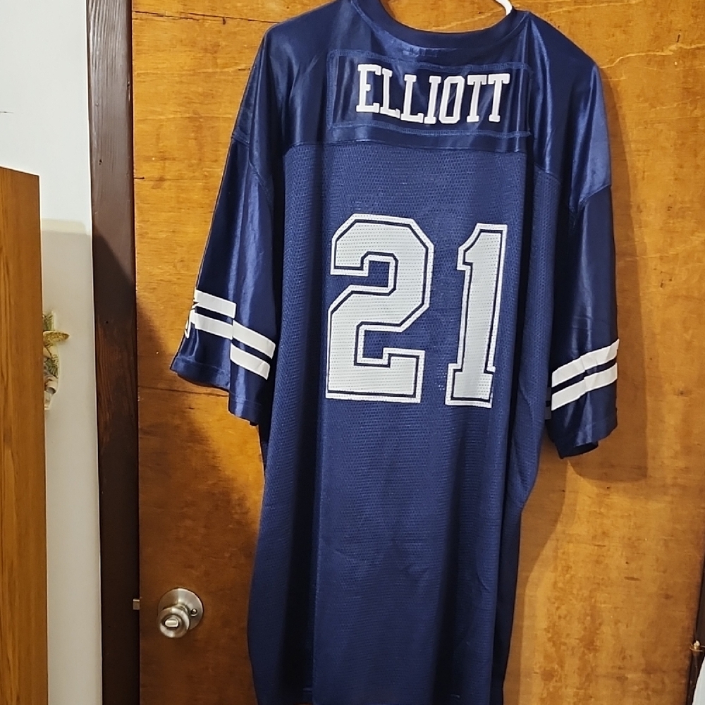 Blue Football Jersey with Number 21